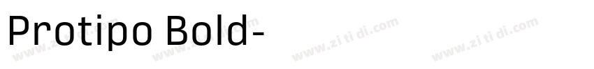 Protipo Bold字体转换